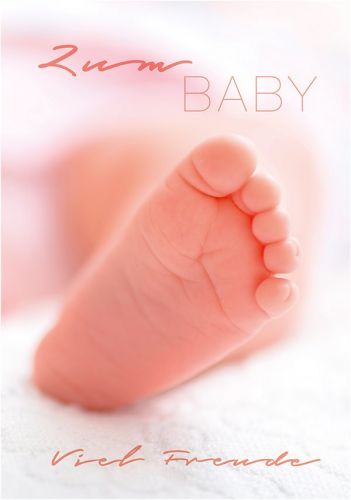 Babykarte mit Füsschen