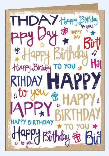 Geburtstagskarte Happy Birthday Craft