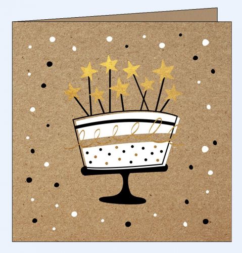 Edle Geburtstagskarte Craft Geburtstagstorte
