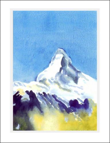 Schweizer Kunstkarte Matterhorn