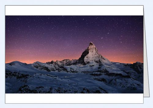 Foto Weihnachtskarte Matterhorn