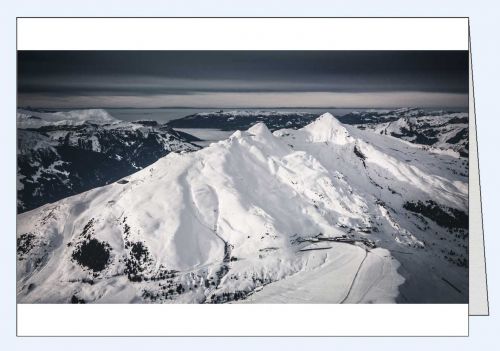Foto Weihnachtskarte Berner Alpen