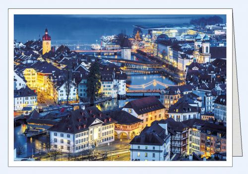 Foto Weihnachtskarte Luzern Festliche Altstadt