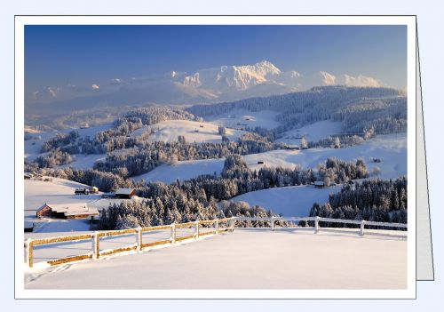 Foto Weihnachtskarte Säntis im Winter